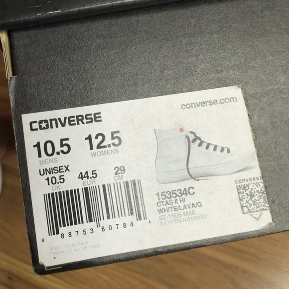 Converse Chuck Taylor All Star II Men's 10.5 Cream White Gum Bottom High Top Y2K - Picture 12 of 12